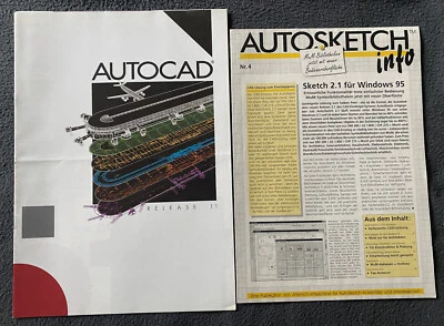 AutoCAD 11 und AutoSKETCH 2.01 - Original-Prospekte - Bild 1 von 2