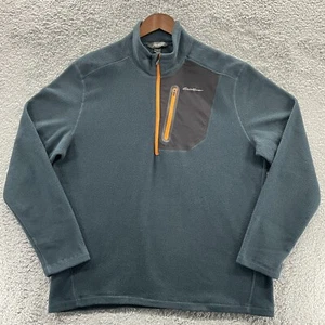 Eddie Bauer Pullover Herren Large Aegean Blue Activator Fleecepullover 1/2 Zip - Bild 1 von 8