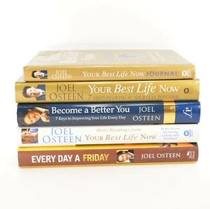 Lot of 5 ~ Joel Osteen Books Better You, Best Life, Every Day A Friday  - Imagen 1 de 7