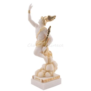 Estatua Antiguo Dios Griego Hermes Alabastro 10" - 24 cm Mármol Fundido Mitología - Imagen 1 de 10