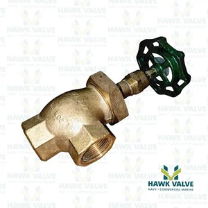 1-1/4'' BRONZE 150 SWP 300 WOG THREADED ANGLE VALVE - GRINNELL Fig. 3245 - Picture 1 of 5