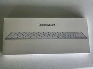 New Sealed Genuine Apple Magic Keyboard MLA22LL/A A1644. White/Silver, Wireless - Picture 1 of 3