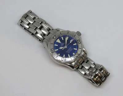 Omega Ladies Seamaster Dive Watch, Ref 596 1640, 29 mm Case, Quartz, Blue Dial - Image 1 of 4