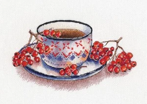 Rowanberry Tea 1452 Oven Counted Cross Stitch Kit - Picture 1 of 1