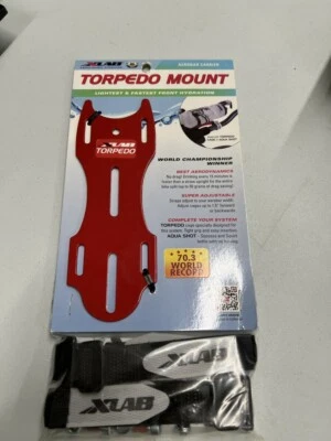 XLAB TORPEDO WATER BOTTLE CAGE MOUNT  ALUM AEROBAR CARRIER RED  - Image 1 of 2