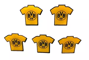 5x Borussia Dortmund BVB Pin Trikot Fussball Bundesliga Sonderposten Restposten - Bild 1 von 1