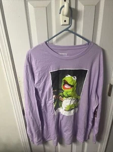 Disney Muppets Kermit The Frog T Shirt Mens Unisex 2XL Banjo DREAMER Long Sleeve - Picture 1 of 10