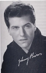 Johnny Rivers Arcade Card  Billboard Vintage 1960's Era - Great Shape! - Picture 1 of 2