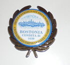 Insigne de voiture Boston MA capot barbecue tableau de bord emblème réfrigérateur aimant sceau de ville haricot