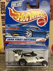 Hot Wheels 1998 Firsts Editions Hot Seat Red Car On Card Variation - Picture 1 of 1