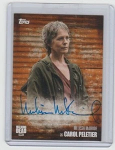 WALKING DEAD SEASON 6 MELISSA MCBRIDE/CAROL PELETIER AUTOGRAPH CARD #/99! - Picture 1 of 1