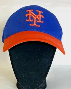 Gorra de béisbol NY Yankee sombrero ajustable azul naranja - Imagen 1 de 4