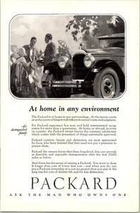 PRINT AD 1926 Packard Six At Home in Any Environment Roaring Twenties 6.5 x 10 - Picture 1 of 3
