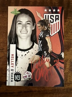 2023 Parkside USWNT One Nation One Team #22 Kelley O'Hara Red Shimmer Foil #2/25 - Image 1 of 2