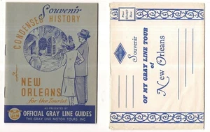 Souvenir of My GRAY LINE TOUR of NEW ORLEANS Louisiana Booklet Parlor Cars Toye - Picture 1 of 4