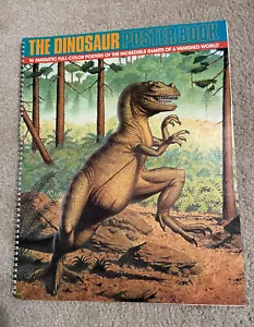 Huge! DINOSAUR POSTER BOOK, RUNNING PRESS, VINTAGE 1988, HUGE 13x17" - Picture 1 of 12