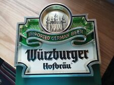 Vintage Wurzburger Hofbrau Beer Sign Anheuser Busch 1979