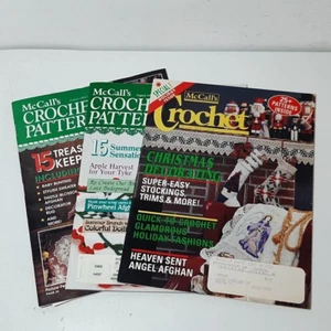 Lot of 3 McCall's Crochet Patterns Magazines, 1992-1994 - Picture 1 of 4