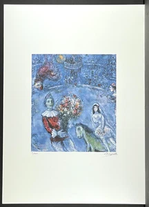 MARC CHAGALL * The blue Rooster * 70 x 50 cm *signed lithograph*limited # 31/300 - Bild 1 von 8