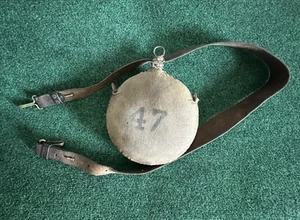 Antique U.S. M1878 Canteen w/ leather strap - RIA - Picture 1 of 13