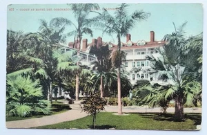 Court at Hotel Del Coronado - Coronado Beach CA California Vintage Postcard K7 - Picture 1 of 2