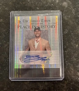 The Panini Times, Place In History, 2011 Brook Lopez 3/10 Autograph - Picture 1 of 5