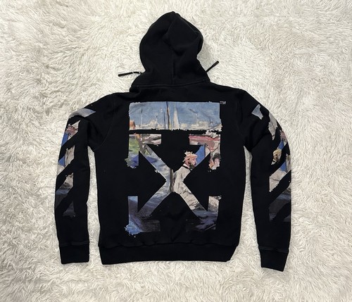 Giacca uomo Off White C O Virgil Abloh Main Label 2013 full zip nera taglia M