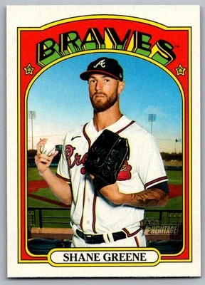 2021 Topps Heritage Shane Greene Atlanta Braves #281 - Image 1 of 2
