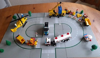 Lego City Platten Fahrzeuge 6594 6361 Kran Light &Sound Hubschrauber - Bild 1 von 4