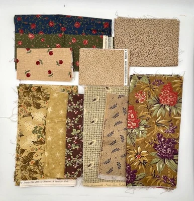 Moda Brannock & Patek Misc Fabric Bundle - 11 Prints - Smaller Pieces - Image 1 of 4