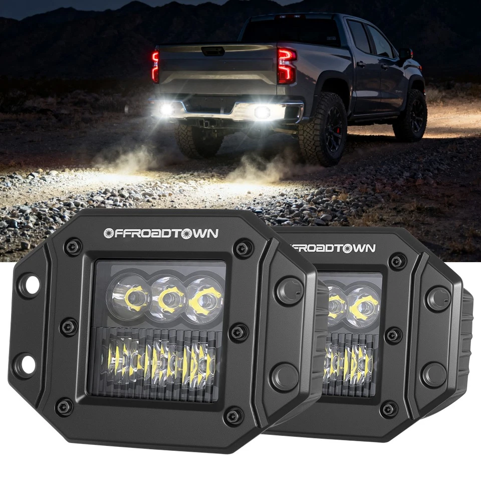 For 2008-2016 Ford F250/F350/F450 Superduty 4.8" Flush Mount Hitch Bar LED Light Foto 1 de 4