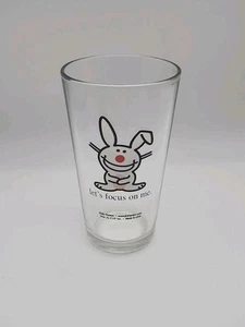 Jim Benton Happy Bunny “ Let's focus on me “ Tumbler Glas 3D Effekt Selten - Bild 1 von 9