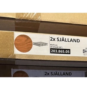Totalmente Nuevo 2 piezas IKEA SJALLAND Marrón Claro Mesa Exterior Mesas 203.865.05 - Imagen 1 de 1