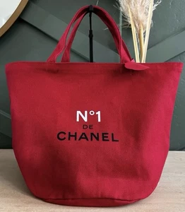 CHANEL * BRAND NEW * LIMITED Red Canvas Shoulder Tote Bag - Picture 1 of 2