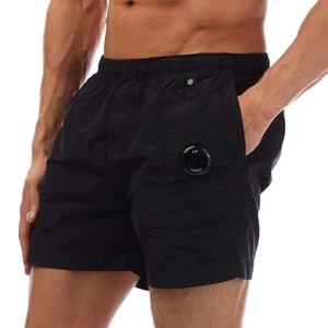 Hombre C.P. Pantalones cortos de natación Company Flatt con lentes de nailon en negro - Imagen 1 de 3