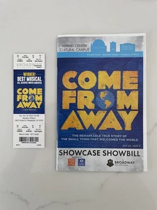 Come From Away 2019 Playbill Ticket Stub Philadelphia Academy Music Sayegh - Picture 1 of 10