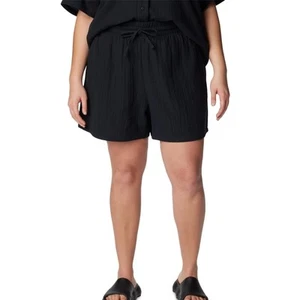 Pantalones Cortos Columbia Talla Grande Holly Hideaway Breezy Relajados EE. UU. 3X Negros 100% Algodón - Imagen 1 de 4