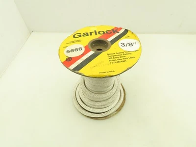 Garlock PTFE Yarn Compression Packing Lattice Braid Filament 3/8" 5888 Type 25' - Image 1 of 4