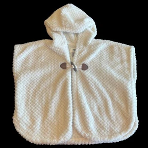 Old Navy Fuzzy Textured 4T Diva Hooded Cloak Button Front, Warm Poncho KK-03 - Picture 1 of 7