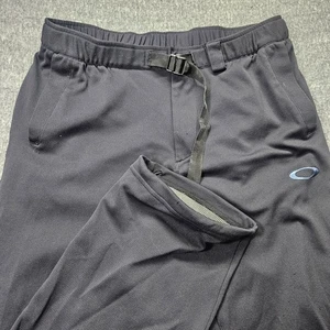 Vintage Oakley Jogginghose schwarz XL mit Schnalle verstellbares Bein - Bild 1 von 15