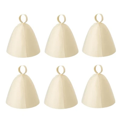 2 x (6 pezzi cappello da sauna in feltro, cappello da bagno in russo, cappello Banya, Ukra4684 - Immagine 1 di 4