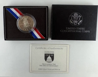 1989 D Commemorative Half Dollar Proclaiming The Triumph Of Democracy Proof Set - Image 1 of 4
