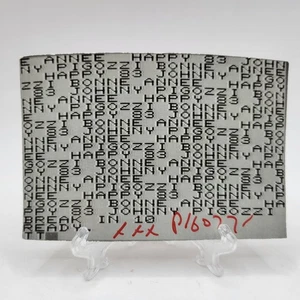 Vintage 1983 Johnny Pigozzi New Years Card Signed Fashion Designer Art Collector - Picture 1 of 3