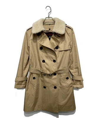 Gabardina COACH Mouton Cuello Forro Modelo F76255 Beige Mujer Talla S Foto 1 de 4