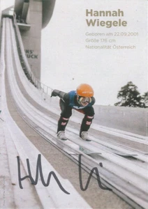 HANNAH WIEGLE (AUT) - SKISPRINGEN; Olympiasieger, Weltmeister; Originalautogramm - Bild 1 von 1