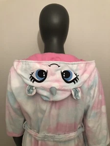 Saint Eve Rare Tie Dye Unicorn Hooded Terry Cloth Cover Robe Girls Large - Picture 1 of 21