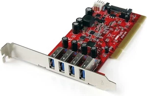 Upgrade Your Legacy PC with 4-Port SuperSpeed USB 3.0 PCI Adapter Card - Picture 1 of 8