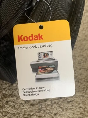 Kodak Camera Printer Dock Travel Bag Black  Side Pouch Shoulder Strap - Image 1 of 4