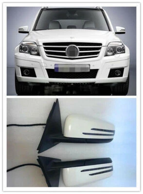Juego de espejos retrovisores GLK para Mercedes Benz X204 GLK350 GLK250 GLK300 blanco Foto 1 de 4
