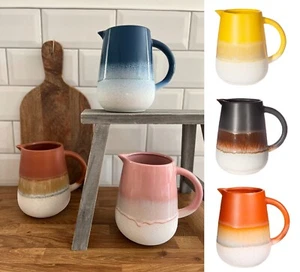 Ceramic Mojave Reactive Glazed Vase Flower Display Drink Serving Jug Ombre Decor - Picture 1 of 7